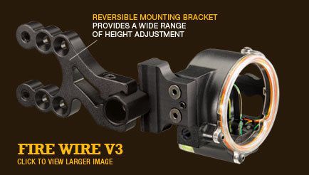 NEW TROPHY RIDGE FIREWIRE V3 BOW SIGHT BLK  