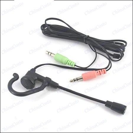 Mini PC Laptop Skype Single Side Headset Earphone Mic with 3.5 mm plug 