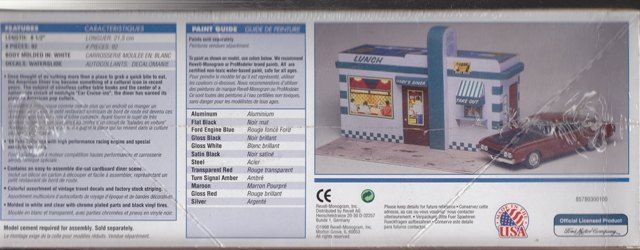   Scenes w/ Diner Diorama Revell 1/24 kit 85 7803 031445078033  