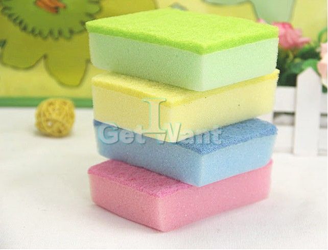 pcs Kitchenware Bowl Dish Wash Cleaning Clean Cloth Sponge Pad Towel 