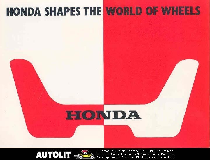 1968 Honda S800 Coupe N360 N600 Brochure  