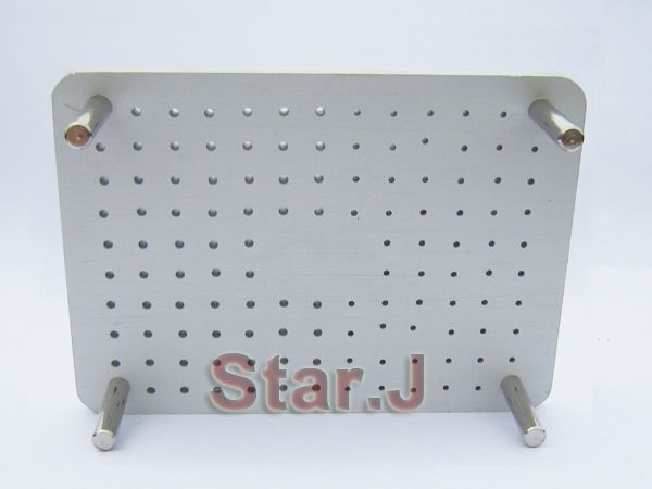 Dental bur block with cover 120 holes for high speed burs, reamers H 