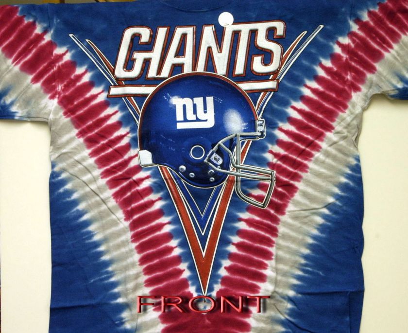 NEW YORK GIANTS NFL FOOTBALL 2 SIDED TIE DYE T SHIRT NEW  