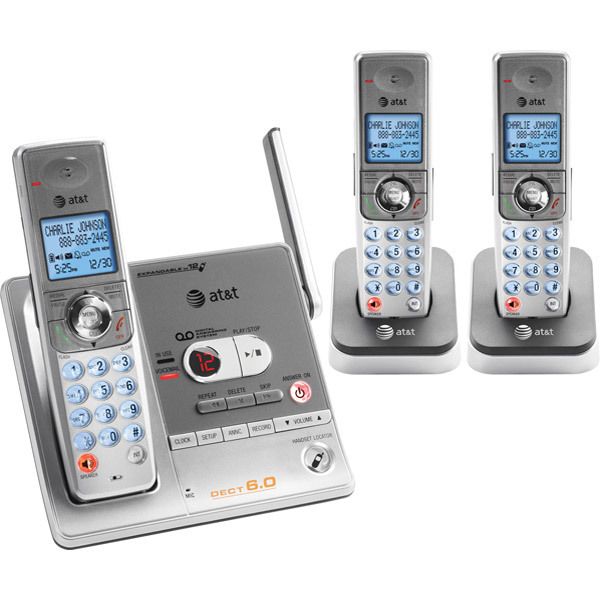 At&t Sl82318 Dect 6.0 Three Handset Bundle W/ Caller Id & Itad  