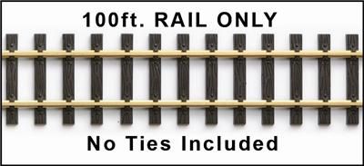 BRASS TRACK G SCALE 100Ft. (RAIL ONLY) CODE 332 Germany  