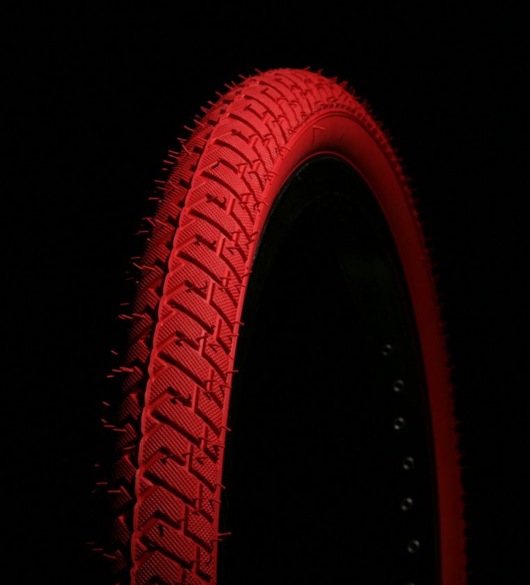 BMX TYRES TIRES RAMP STREET RED 20 X 2.125 LS214  