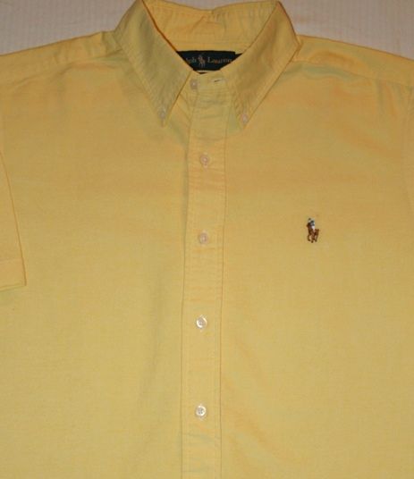 NWT Ralph Lauren 2XB 2XLT 3XB 3XLT Yellow Oxford Shirt  