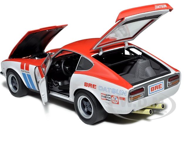 Brand new 118 scale diecast car model of BRE Datsun 240Z 70 71 SCCA 