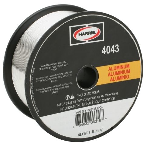 Harris .030 4043 Aluminum MIG Welding Wire 1 lb.  