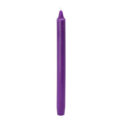 ZestCandle 10 Purple Straight Taper Candles (1 Dozen)  