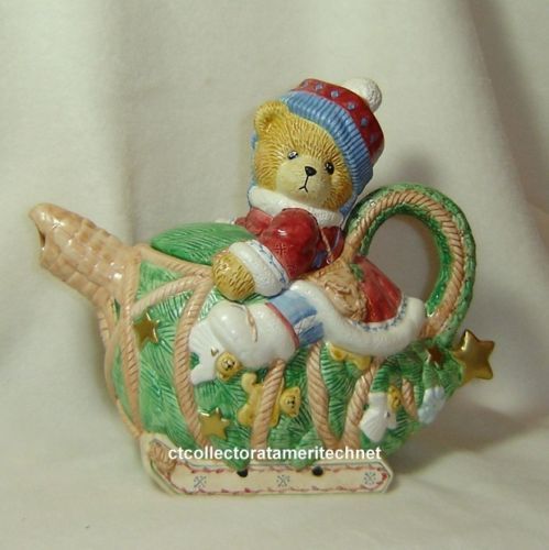 Cherished Teddies Laplander Collection Teapot NIB  