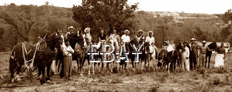 BLACK BUFFALO COWBOYS COWGIRLS HORSEBACK COWGIRL PHOTO  