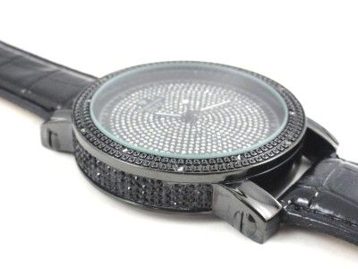 Mens New Diamond Maxx Genuine Diamond Wrist Watch 4 Different Colors 