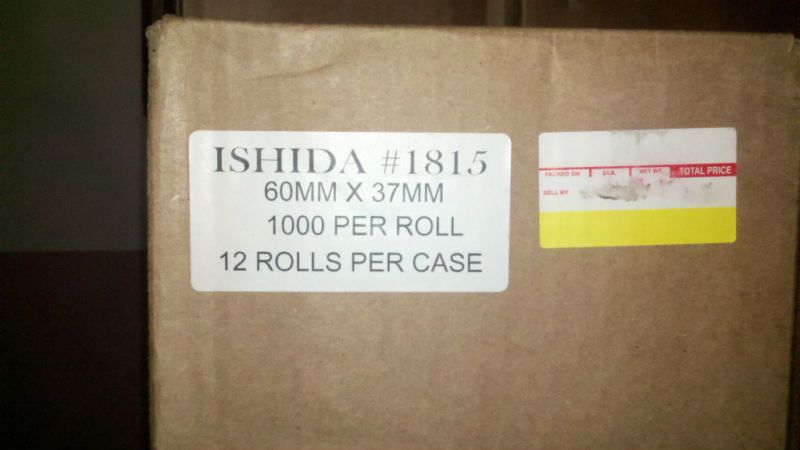 ISHIDA SCALE LABEL 37MM  