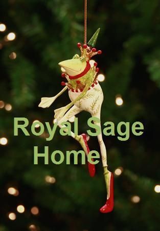 08 30566 Patience Brewster Dancing Frog Christmas Ornament  