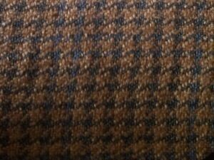 BROWN/BLACK HOUNDSTOOTH WOOL FABRIC 60 BY THE YARD  