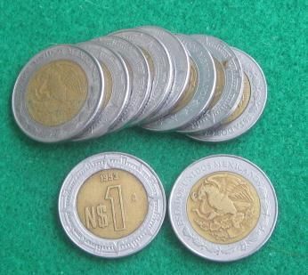 Mexico Lot of 10, New PESOS nice  