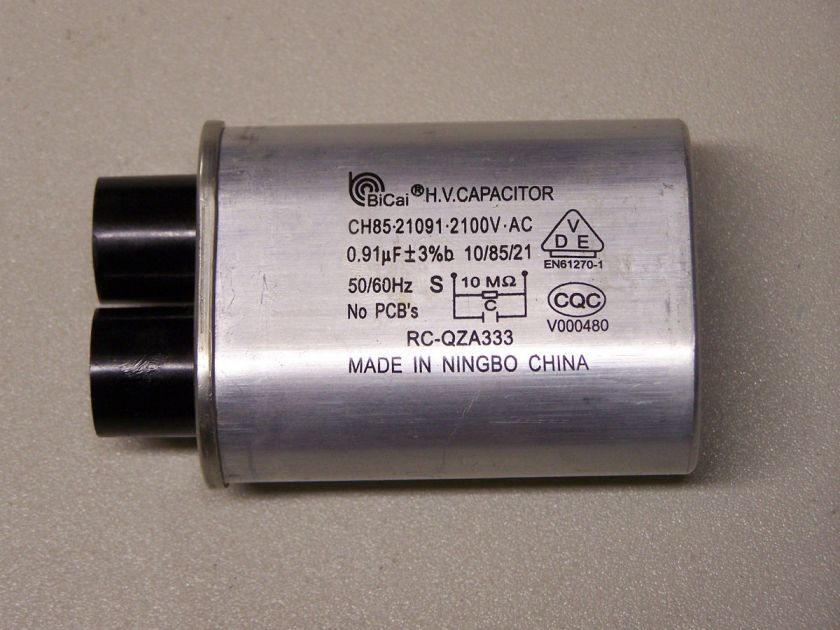 Sharp microwave H.V. capacitor (used) RC QZA333WRZZ  