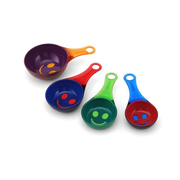 Kizmos Get Happy Traditional Measuring Cups, Set of 4 024131173600 