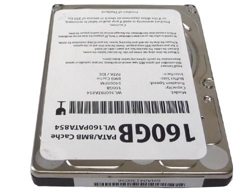 160GB 5400RPM 8MB Cache PATA IDE ATA 6 2.5 Laptop Drive HP, DELL 