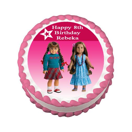 AMERICAN GIRL DOLL Edible Cake Image Party Decoration  