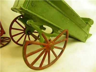 Antique Kenton Horse Drawn Sand and Gravel Wagon w/ rider  