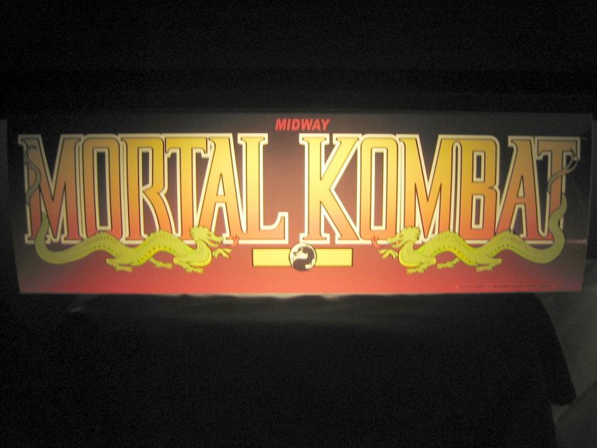 Mortal Kombat Jamma Arcade Marquee / Header  