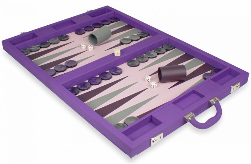 Dal Negro Violet Tournament Backgammon Set  