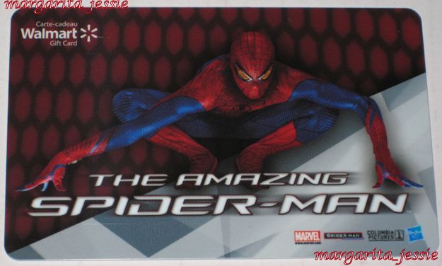  GIFT CARD Marvel THE AMAZING SPIDER MAN COLLECTIBLE NO VALUE 