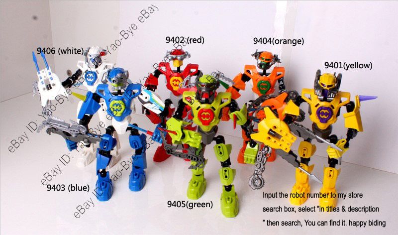   EXO FORCE Bionicle 10x FLEXIBLE JOINTS BUILDING TOYS 2x robots  