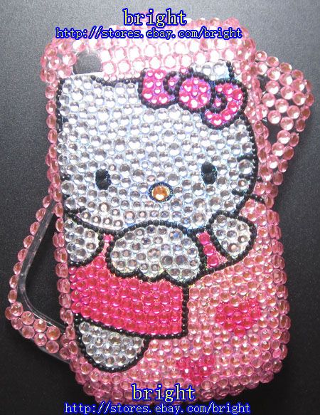 hello Kitty Bling Full Case for Blackberry Curve 8520  