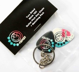 Blink 182 Keyring + Free Matching Guitar Pick 2 Sided  