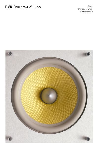 CM2 Speakers Bowers & Wilkins,Made in England,  