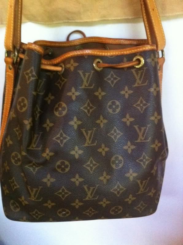   Louis Vuitton Monogram Vintage Noe Drawstring tie Bucket purse handbag