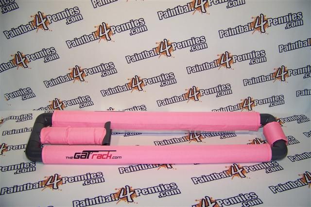 PAINTBALL GUN / MARKER STAND , THE GAT RACK ( Pink )  