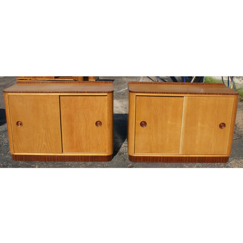 vintage two tone cabinet two tone wood construction two sliding doors 