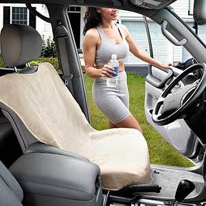 Car Seat Towel Clean Seat Protector Seat Cover Tan  