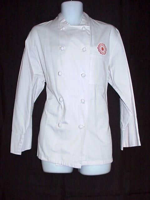 CHEF WORKS CHEFS COAT WHITE 10 KNOT BUTTON SIZE XL 48  