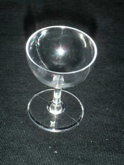 24 Mini Plastic Champagne glasses cups Wedding Clear  