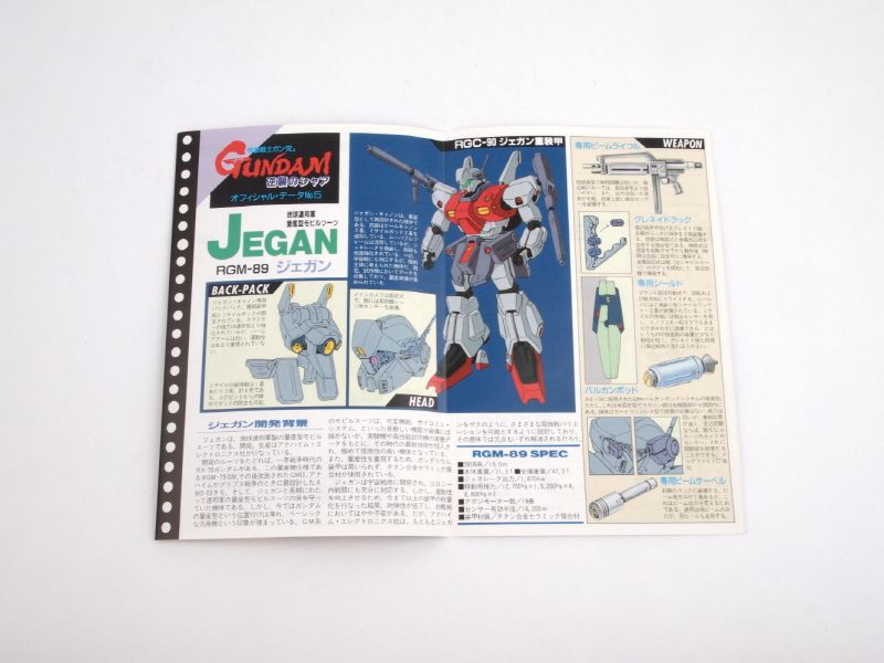 144 Gundam RGM 89 JEGAN Chars Counter Attack Vintage  