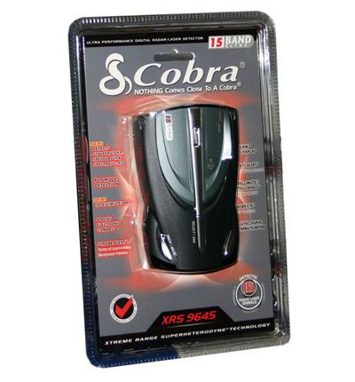 NEW COBRA XRS 9645 15 BAND CAR LASER EYE RADAR DETECTOR 028377105074 