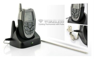 Wireless Cooking Thermometer with Probe   100 feet Range  