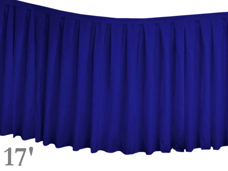 17 feet x 29 Polyester Banquet Table Skirt Wedding Party Linens 