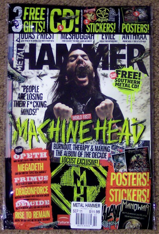 METAL HAMMER + CD Locust Exclusive MACHINE HEAD September 2011 