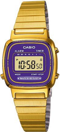 NEW RELOJ CASIO MODELO SEÑORA MINI RETRO CHAPADO LA670W  