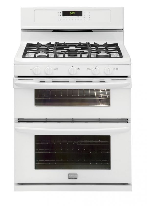 NEW Frigidaire White Double Oven Natural Gas Range FGGF304DLW  