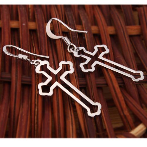 NEW Elegant Hollow Cross Dangle Earrings Eardrop  