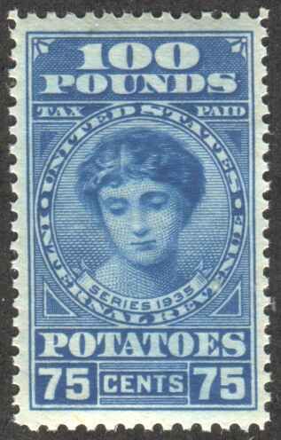 Potato Tax Stamp Scott RI10  