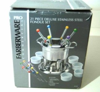 FARBERWARE Pro Commerical 21 pc Deluxe Fondue Set 86700  