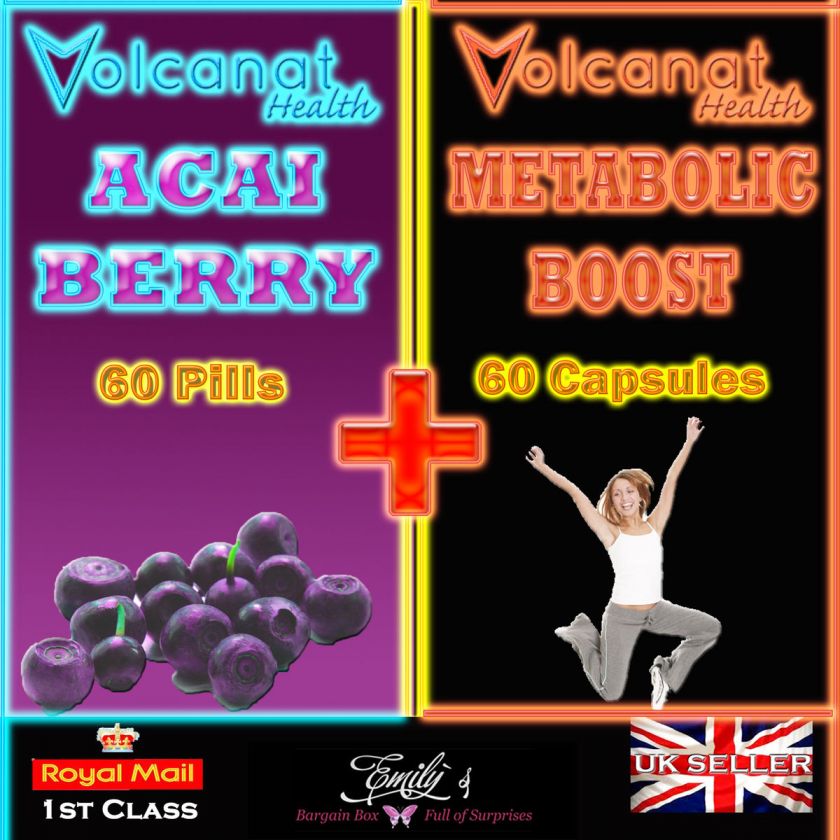 ACAI BERRY METABOLIC FAT BURNERS WITH CAPSICUM 120 PILLS WEIGHT LOSS 